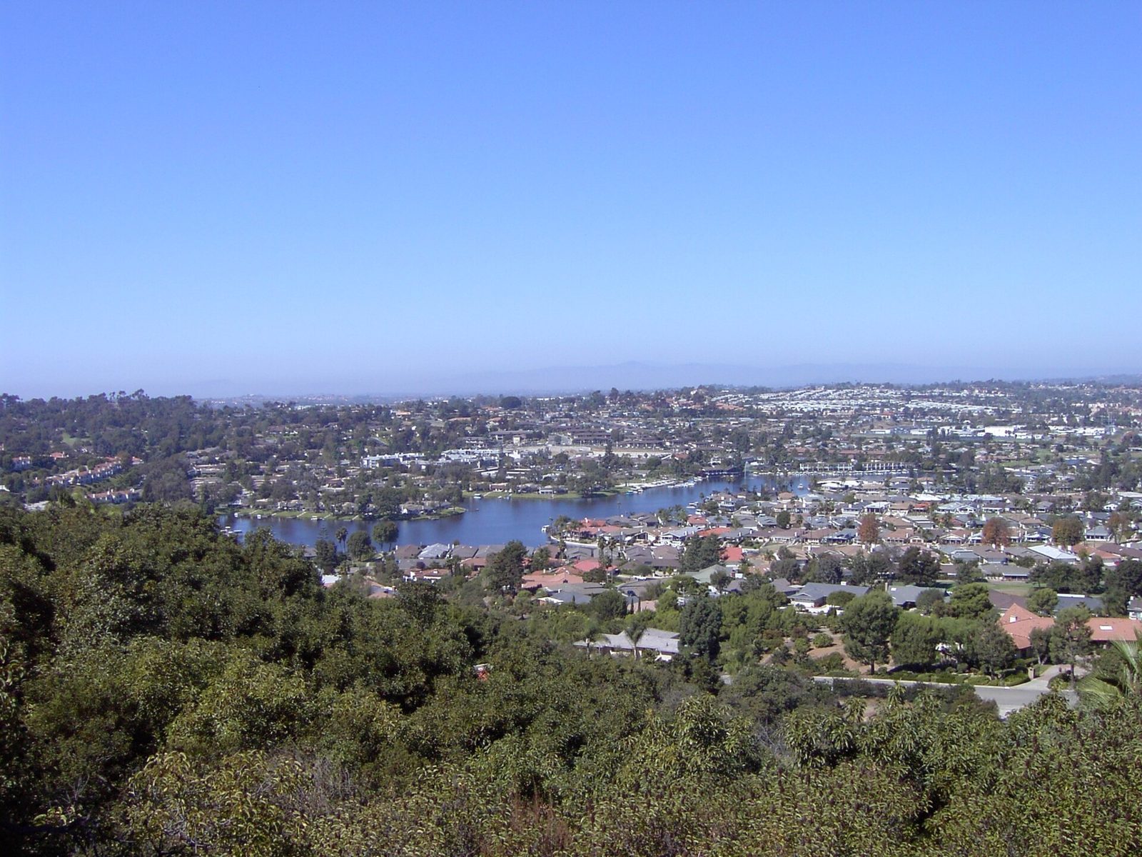 View over San Marcos and Lake San Marcos