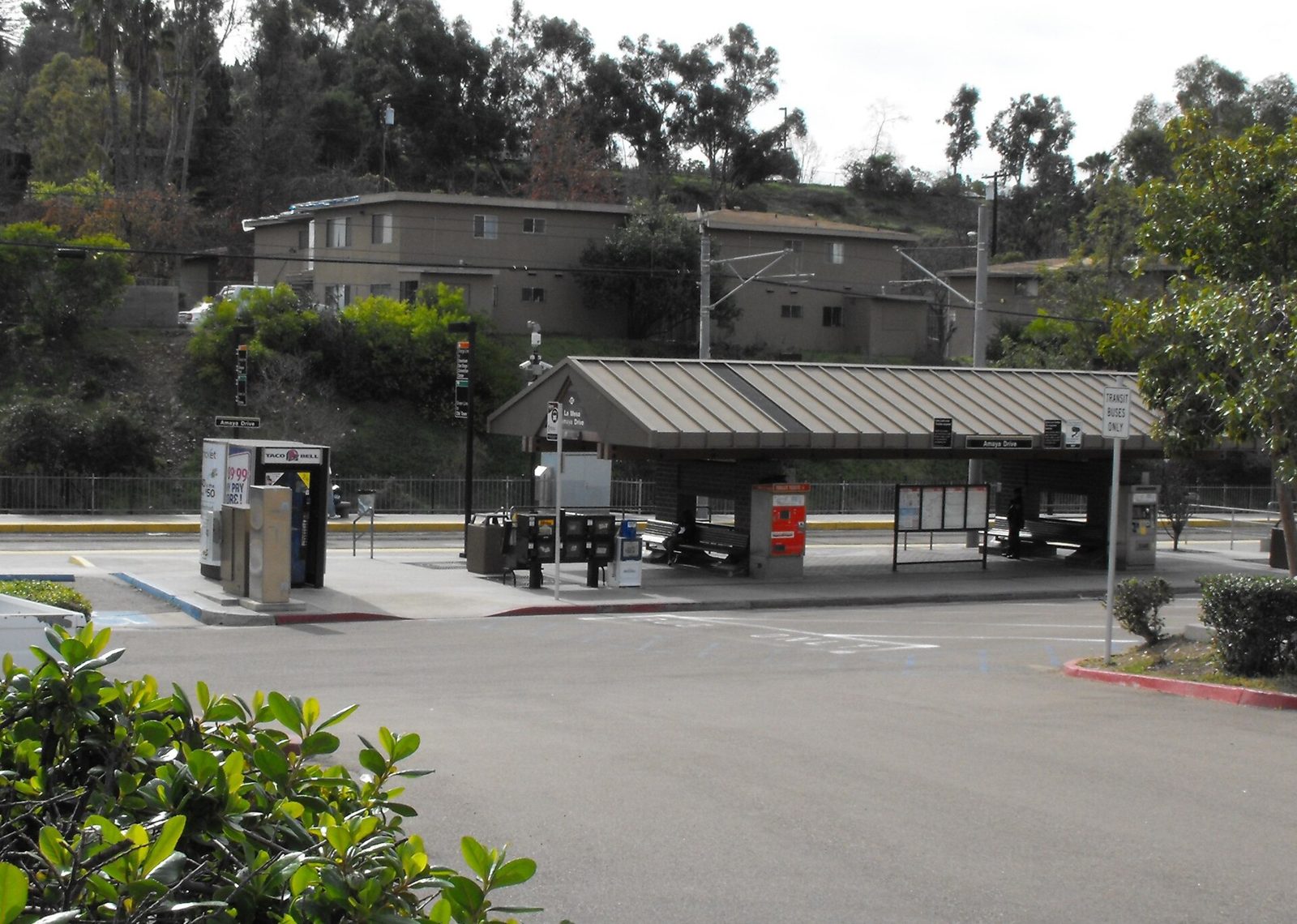 Amaya Drive trolley station in La Mesa